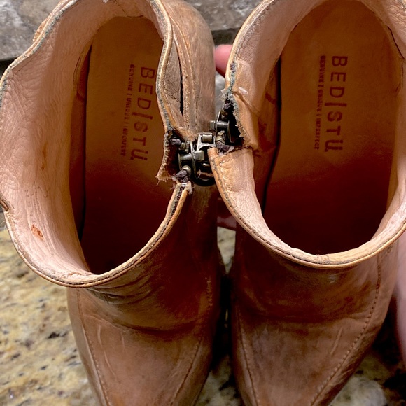 Bed Stu Isla Booties - Tan Rustic White. Worn maybe 4x. - Picture 4 of 4